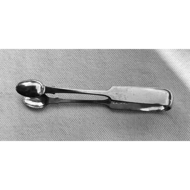 Antique English Sheffield Silver Plate Serving Tongs For Sale - Image 12 of 17