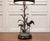 Table Lamp with Crane Bird Scene in Brass on Black Marble Base from Agudo, 1940s For Sale - Image 9 of 9
