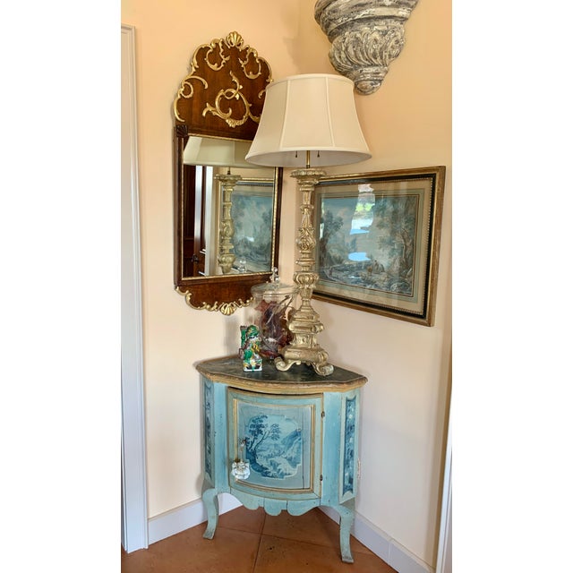Scandinavian Rococo Walnut and Gilt Mirror For Sale - Image 10 of 10