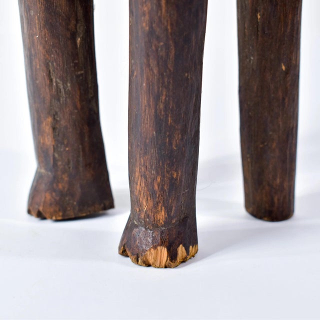 Early 20th Century Senufo Maternity Figure on Stool Côte d'Ivoire For Sale - Image 9 of 15