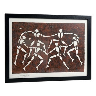 Jérôme Mesnager, Dance of the Bodies, Artist's Proof Screenprint For Sale