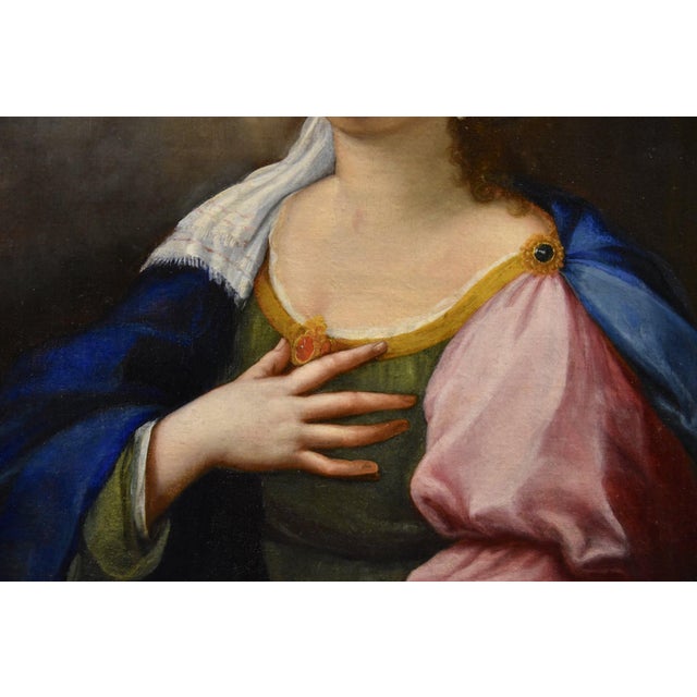 Lucas de la Haye / Luca Fiammingo, Saint Cecilia, 1650, Oil on Canvas, Framed For Sale - Image 6 of 11