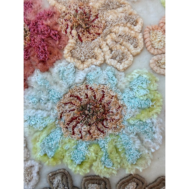 Anke Drechsel Floral Silk Velvet Anke Drechsel Pillow For Sale - Image 4 of 7