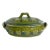 1940s Handmade Mexican Green Lidded Casserole - For Sale