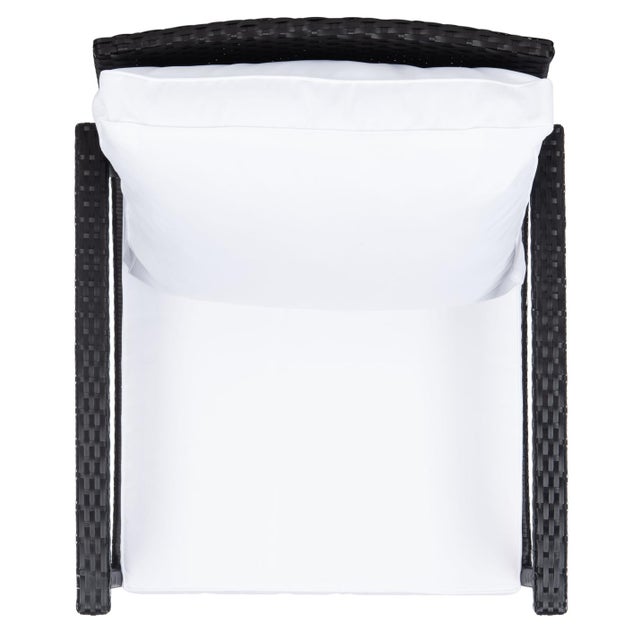 Daire Rocking Chair, Black/White Cushion For Sale In Philadelphia - Image 6 of 11