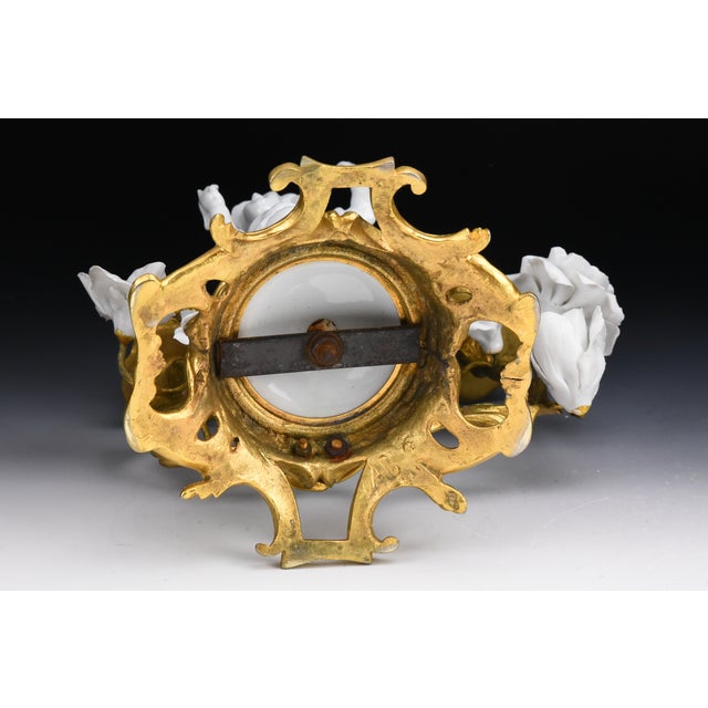 18th Century Gilt Bronze and Meissen Blanc De Chine Porcelain Candelabras With Chinoiserie Style- Set of 2 For Sale In Boston - Image 6 of 12