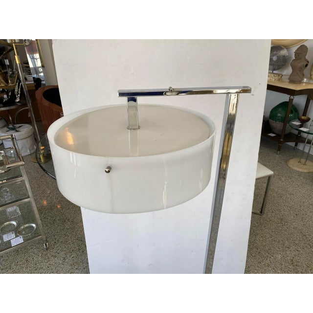 Metal Adjustable Floor Lamp Nessen Lighting Attrib For Sale - Image 7 of 13