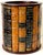20th Century English Regency Style Hardwood & Leather Book Motif Trashcan/Wastepaper Basket For Sale - Image 10 of 12