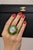 Gemstone Bochic “Orient” Vintage Diamond, Emeralds & Fire Opal Ring Set In 18K Gold & Sil For Sale - Image 7 of 15