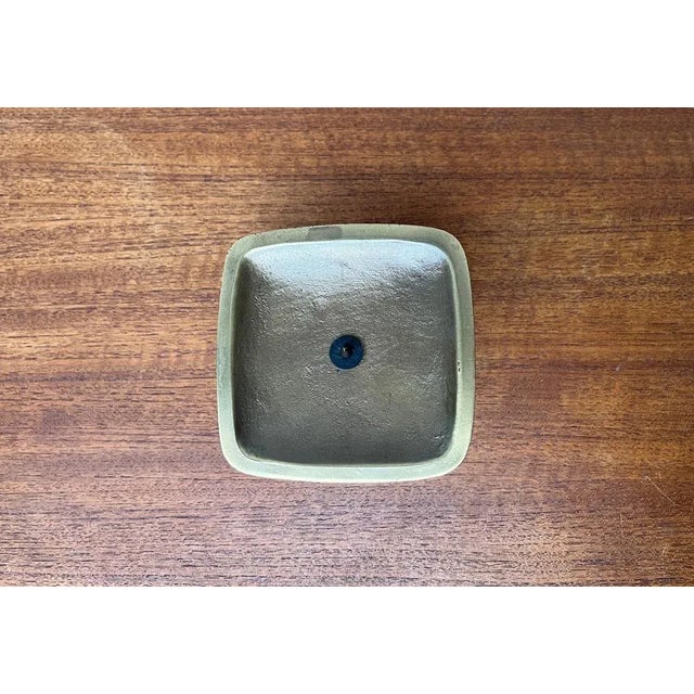Vintage Brutalist Metal Candleholder, 1970s For Sale - Image 5 of 13