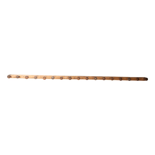 Early 19th Century French Oak Coat Rack For Sale