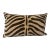 Custom Velvet Zebra Print Lumbar Pillow For Sale