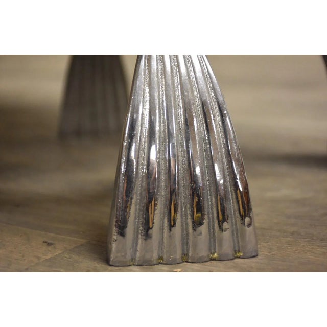 Seville Metal Art Studio End Tables- a Pair For Sale In Boston - Image 6 of 9