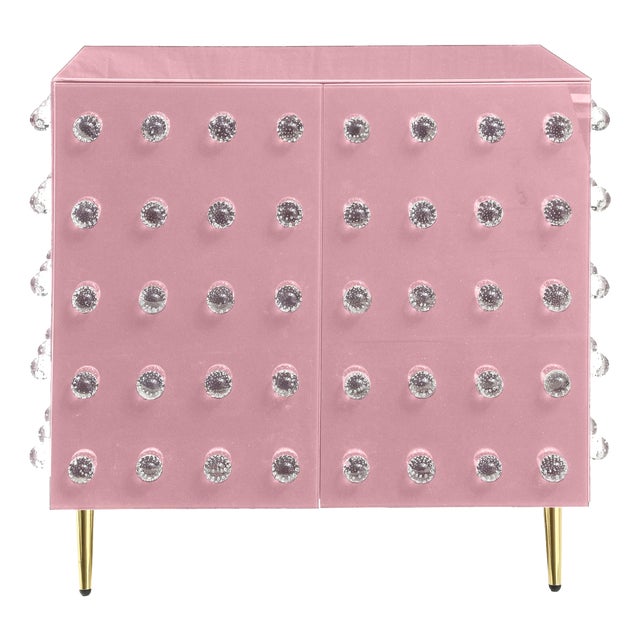 Murano Italian Pink Cabinet from Justfurnituress SRL For Sale