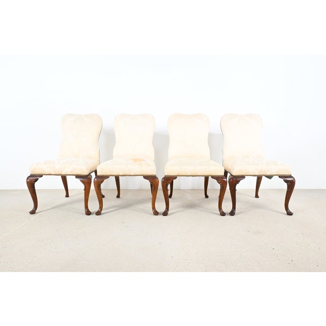 Baker Furniture Queen Anne Mahogany Dining Chairs – Set of 6 For Sale In South Bend - Image 6 of 14