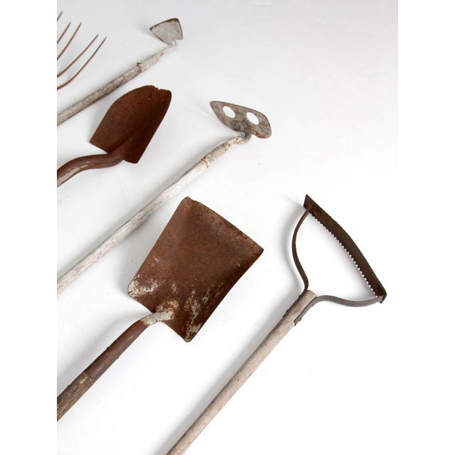 Early 20th Century Early 20th Century Primitive Garden Tool Collection For Sale - Image 5 of 16