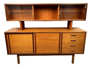 Mid 20th Century Modern Teak Sideboard With Topper by R. S. Associates