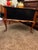 Black 1960s Refinished Queen Anne Style Side Table Featuring Painted Black Drawers and Gold Hardware. For Sale - Image 8 of 12
