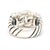 Modern David Yurman .30ctw Diamond Belmont CurbChain Ring, Sterling Silver, Ring Size 6 For Sale - Image 3 of 6