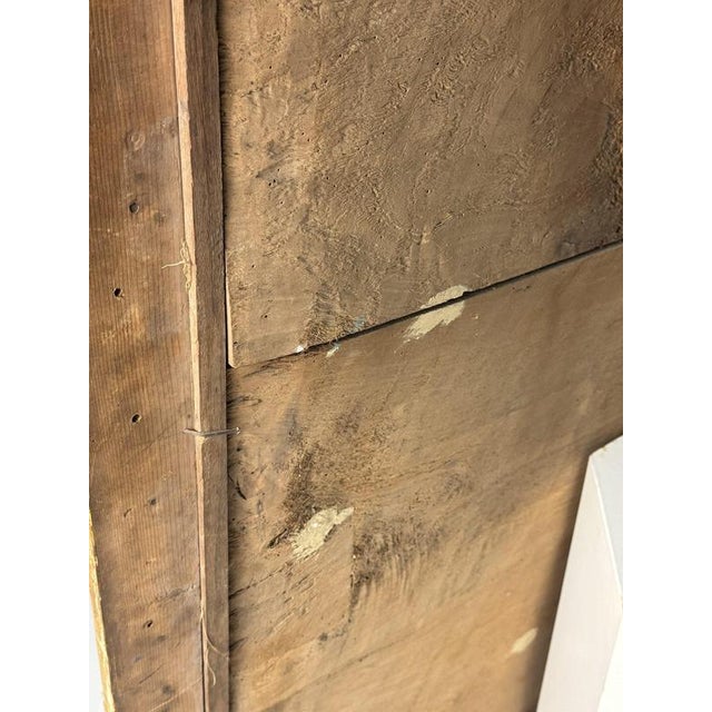 Very large gilded neck mirror / mirror. Originally from France. Late 19th century. Finished all around in a gilded ribbed...