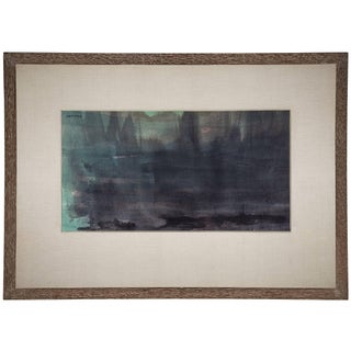 Murray Hantman, Night Rays, Abstract Expressionist Watercolor, 1962 For Sale