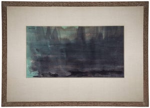 Murray Hantman, Night Rays, Abstract Expressionist Watercolor, 1962