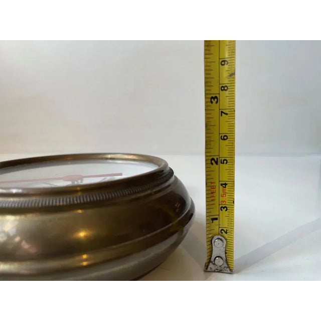 Railway Chronometer Brass Jumbo Wall Clock, 1970s For Sale - Image 9 of 10