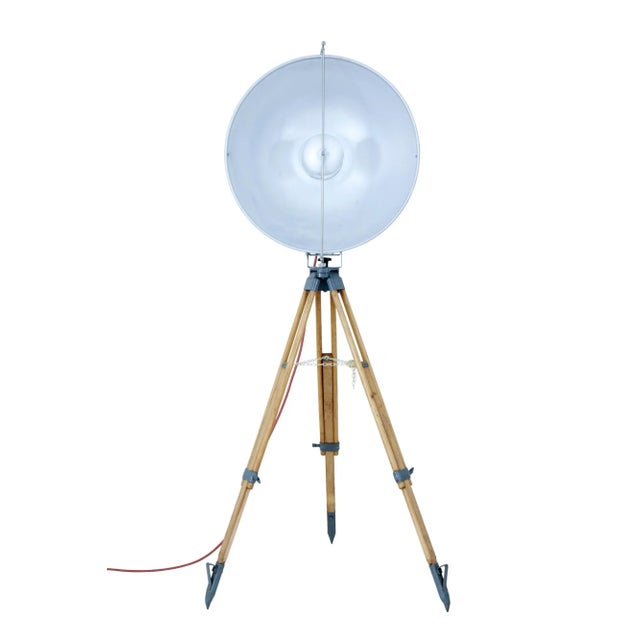 Mid 20th century theatre lamp by jupiterlicht circa 1960. Good quality steel and aluminium theatre lamp by well known...