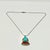 1970s Vintage Southwestern Navajo Boho Chich Turquoise, Coral & Sterling Pendant Necklace For Sale - Image 6 of 13