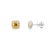 Unique 14k Gold Citrine Halo Diamond Stud Earrings- 2 Pieces For Sale - Image 4 of 10