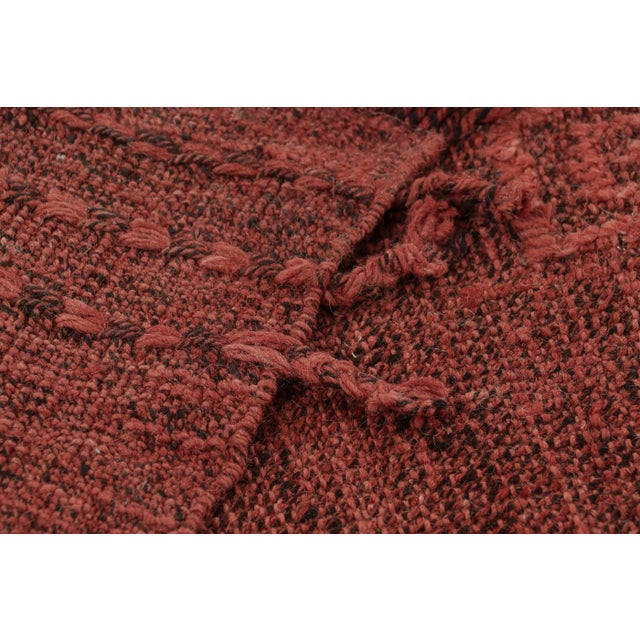 Textile Rug & Kilim’s Moroccan Style Rug in Red With Geometric Patterns For Sale - Image 7 of 7