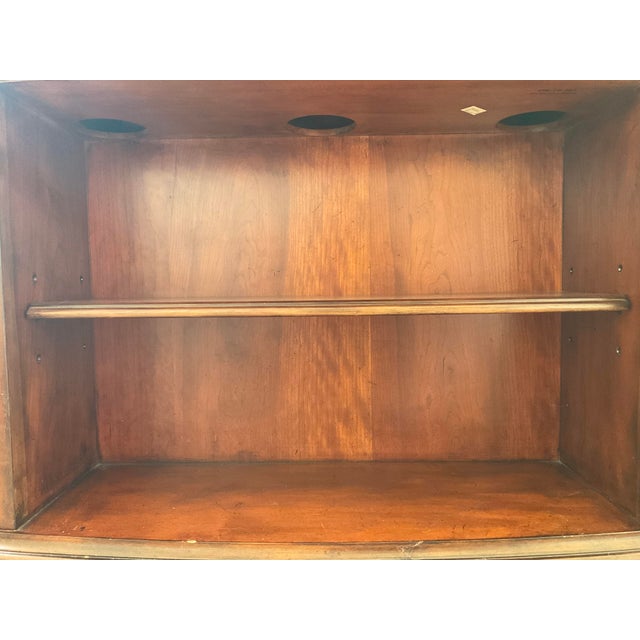 Brown Hooker Furniture Seven Seas Executive Desk, Credenza & Lighted Hutch – 3-Piece Suite For Sale - Image 8 of 14