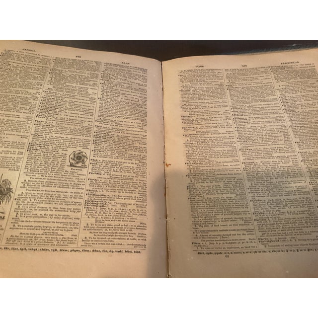 Tan Mid 19th Century Webster Dictionary For Sale - Image 8 of 11