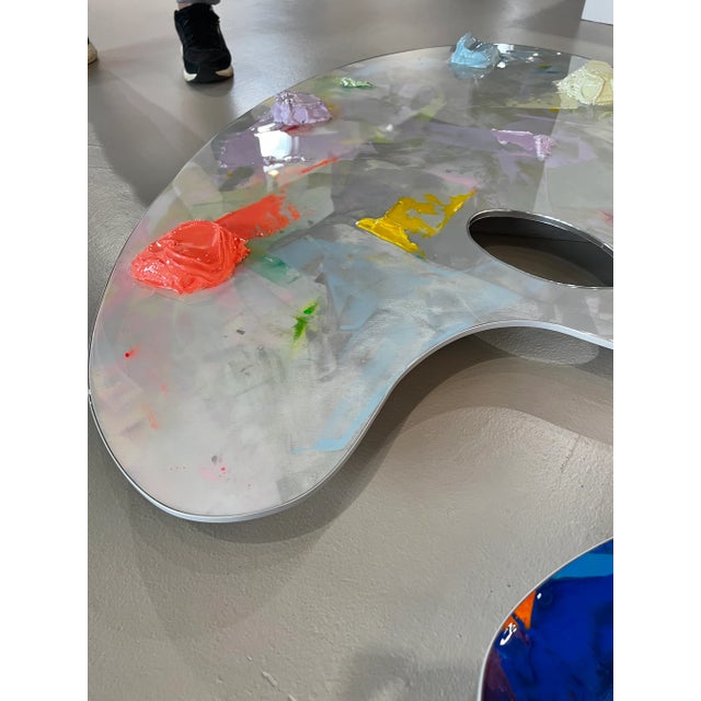 Abstract Acrylic Painting by Belarusian Artist Yury Darashkevich “Behind the Scenes Palette #6 Soft” For Sale - Image 3 of 13