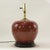 Mid-Century Modern Vintage Oxblood Glazed Ceramic Table Lamp For Sale - Image 3 of 11