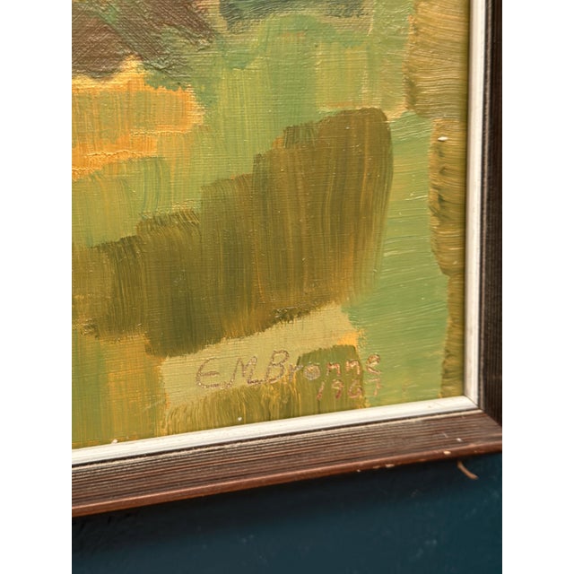 Em Bronne, Forest Landscape, 1967, Oil on Canvas, Framed For Sale - Image 11 of 18