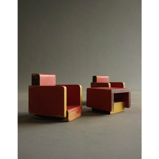 Vintage Toy Furniture by Ko Verzuu for Ado, 1930s, Set of 3 For Sale - Image 6 of 18