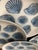 Blue Vintage Embossed Blue Ceramic Oyster Plates, Set of 10 For Sale - Image 8 of 13