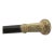 Victorian Wood Floral Chased Gold Plated Knob Children's Walking Stick Cane For Sale