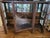 1890s display cabinet. Quarter sawn oak. In one family for over 100 years. Has push button knobs to open doors. Antique...
