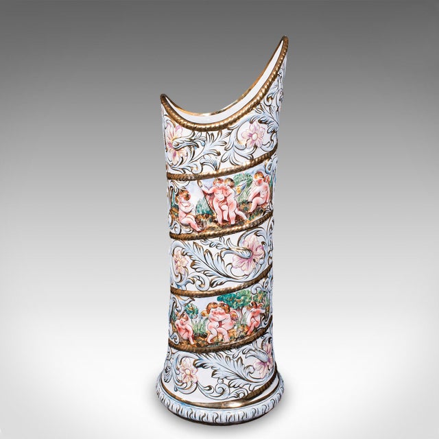 1960s Tall Vintage Stick Stand, Italian, Ceramic, Umbrella Rack, Slimline Vase, c.1960 For Sale - Image 5 of 12