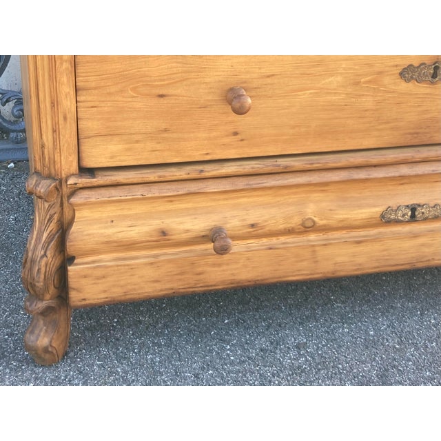 Pine Louis-Philippe Style Chest of Four Drawers For Sale - Image 12 of 14