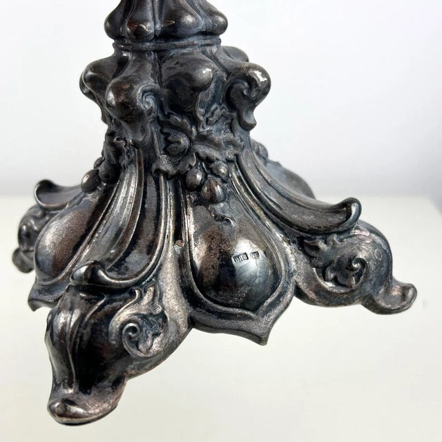 Metal Antique Footed Serving Dish with Lid and Handles, 1890s For Sale - Image 7 of 11