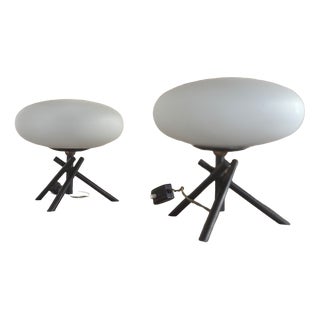 Vintage Bedside Lamps from Stilnovo, 1950s, Set of 2 For Sale