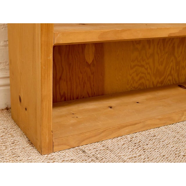 Late 20th Century Primitive Rustic Pine Shelf For Sale - Image 9 of 11