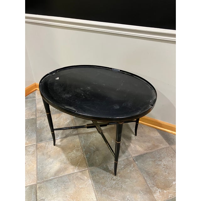 19th Century Papier-Mâché Coffee Table With Mother-of-Pearl Inlay For Sale In Chicago - Image 6 of 8