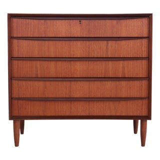 Vintage Danish Wide Teak Chest of Drawers, 1960s For Sale