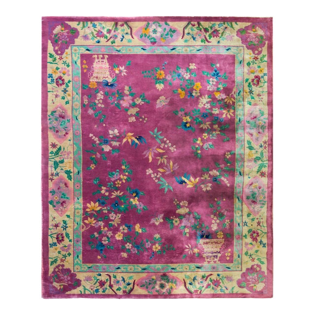 Early 20th Century Chinese Art Deco Rug For Sale