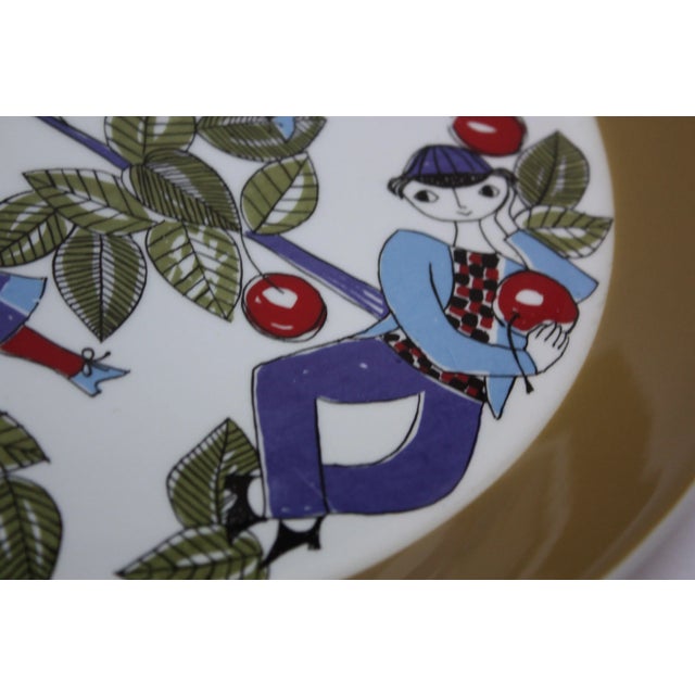 Ceramic Vintage Norwegian Turi 'Corsica' Charger for Figgjo Flint For Sale - Image 7 of 11