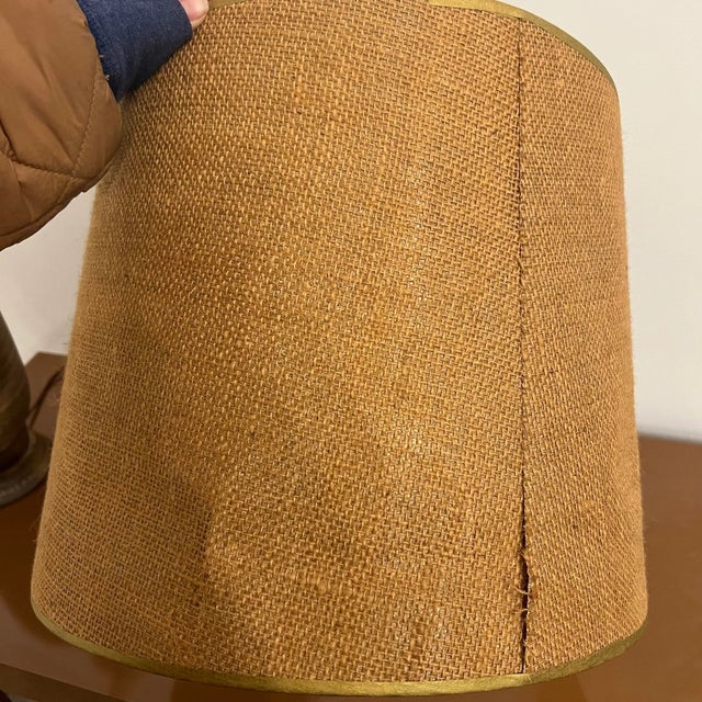 Brown Mid 20th Century Pottery Lamp Design Technics For Sale - Image 8 of 11